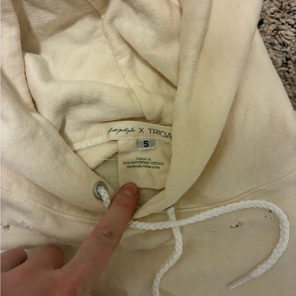 Free People Tricia Fix Embroidered Sleeveless Hoodie - Picture 2 of 3